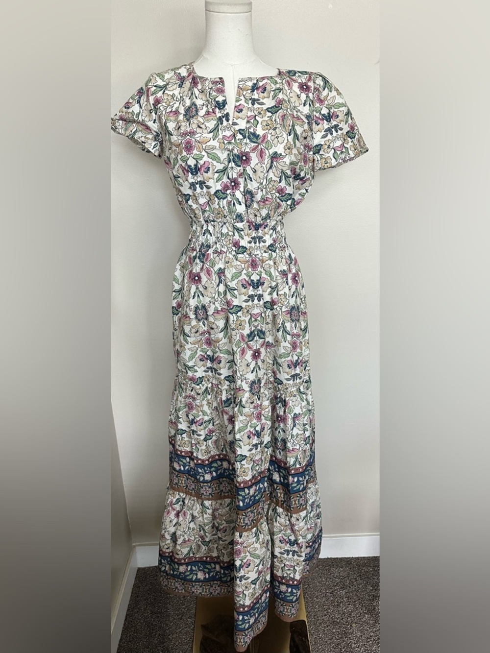 Cynthia Rowley Rally Maxi Dress Cottagecore Boho XS
